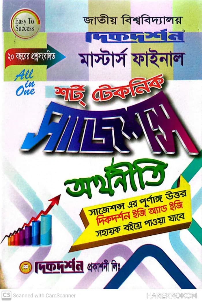 অর্থনীতি – মাস্টার্স ফাইনাল – শর্ট টেকনিক সাজেশন্স – দিকদর্শন প্রকাশনী লিঃ
