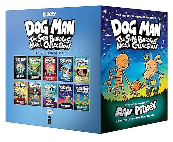Dog Man: The Supa Buddies Mega Collection (Dog Man #1-10 Box Set)