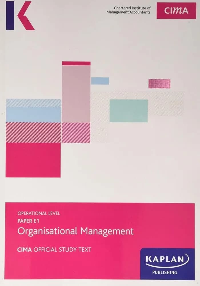 E1 (Organisational Management)-Kaplan