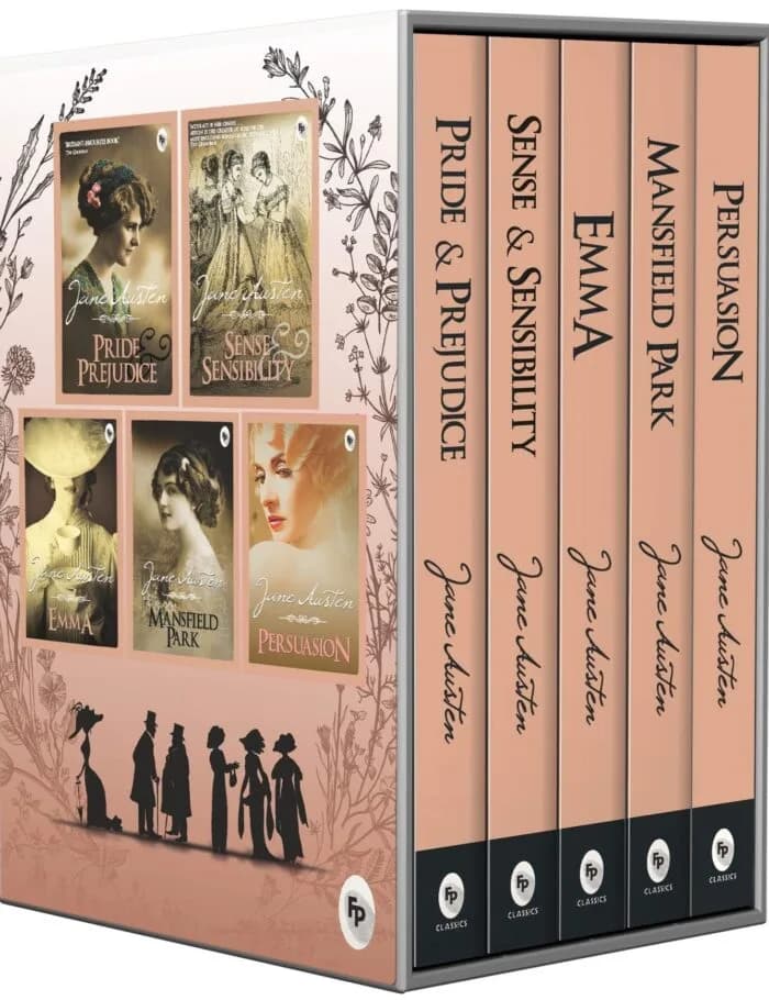Greatest Works of Jane Austen Set of 5 Books