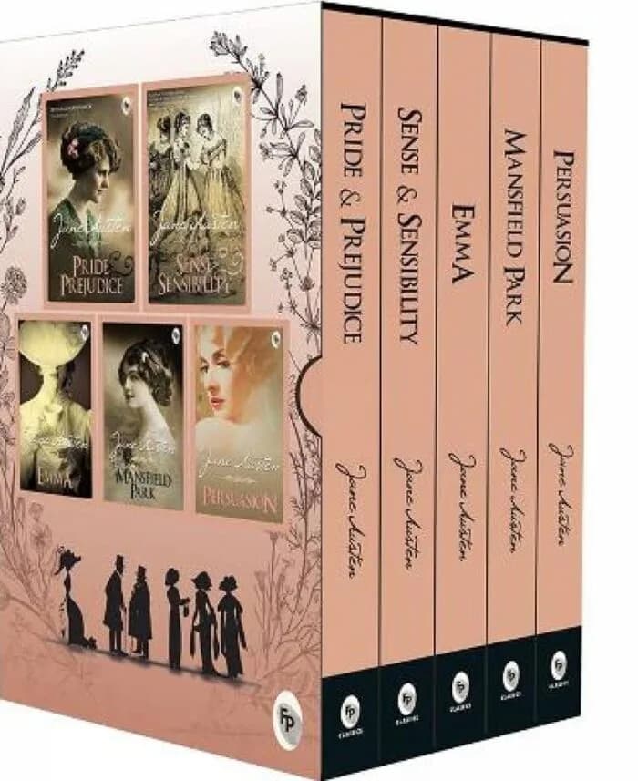 Greatest Works Of Jane Austen: Set Of 5 Books