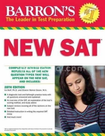 New SAT (Most Up-To-Date Review And Practice Test) ( white print )