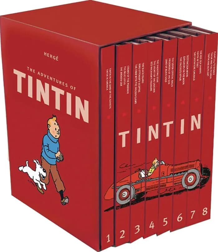 The Adventures Of Tintin 8 Books Box Set