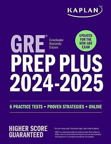 GRE Prep Plus 2024-2025 – Updated for the New GRE: 6 Practice Tests + Proven Strategies + Online