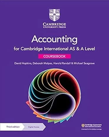 Cambridge International AS & A Level Accounting Coursebook ( Offset Print )