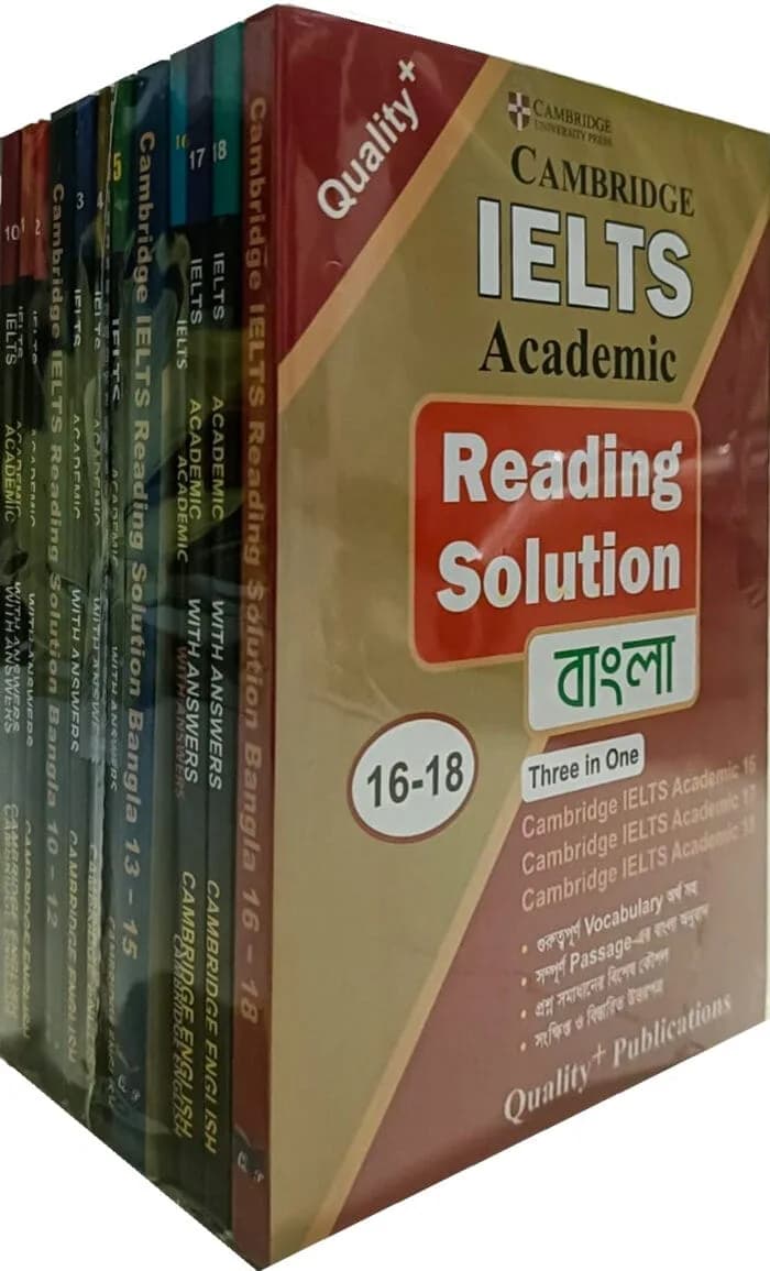 Cambridge IELTS Academic (10-18) with Quality+ Reading Solution