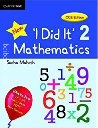 cambridge “NEW I did it ” mathematics -2 sudha mahesh CCE Edition