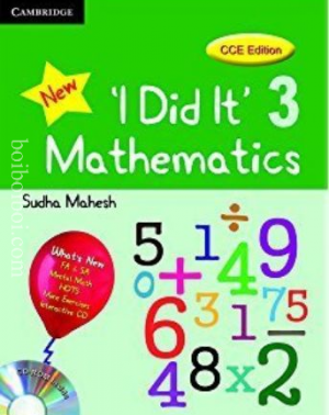 cambridge “NEW I did it ” mathematics -3 sudha mahesh CCE Edition